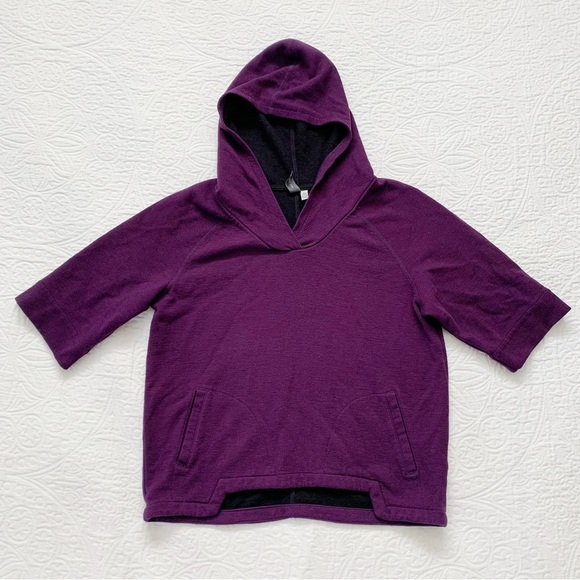 ibex Tops - RARE🔥 Ibex Women's Merino Wool Short Sleeve Hoody, Purple